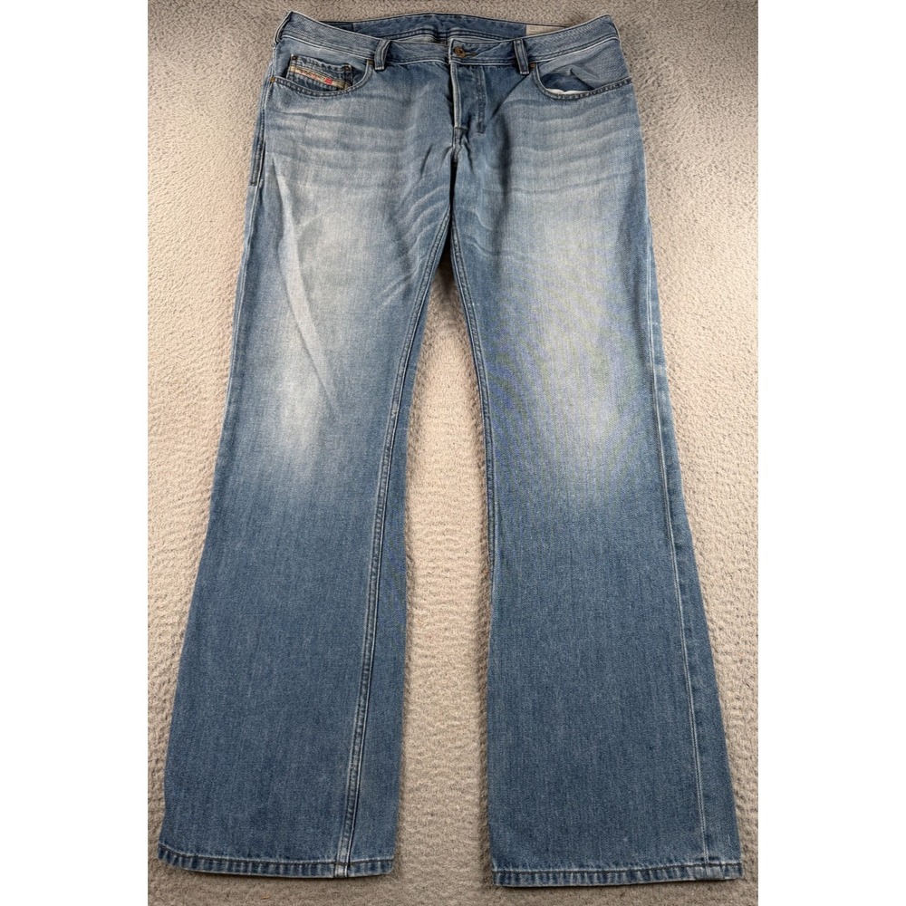 VTG Diesel Zatiny Jeans Men 34x32 Blue Regular Bootcut Button Fly Denim USA Made